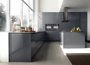 grey kitchen cabinets