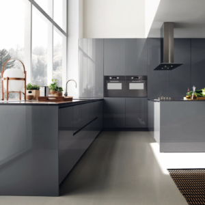 grey kitchen cabinets